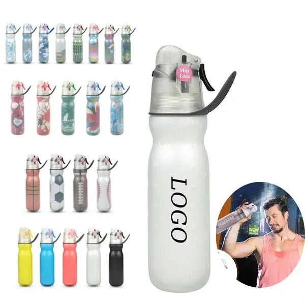 2-In-1 Mist & Sip Water Bottles With Three-Layer Heat
