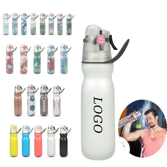 2-In-1 Mist & Sip Water Bottles With Three-Layer Heat