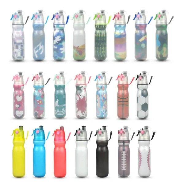 2-In-1 Mist & Sip Water Bottles With Three-Layer Heat