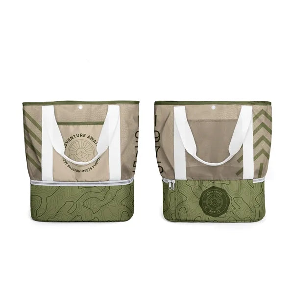 Mesh Tote With Cooler