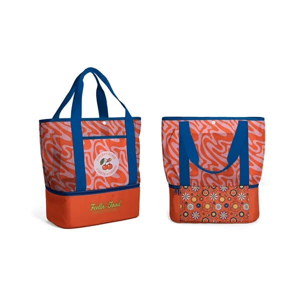 Mesh Tote With Cooler