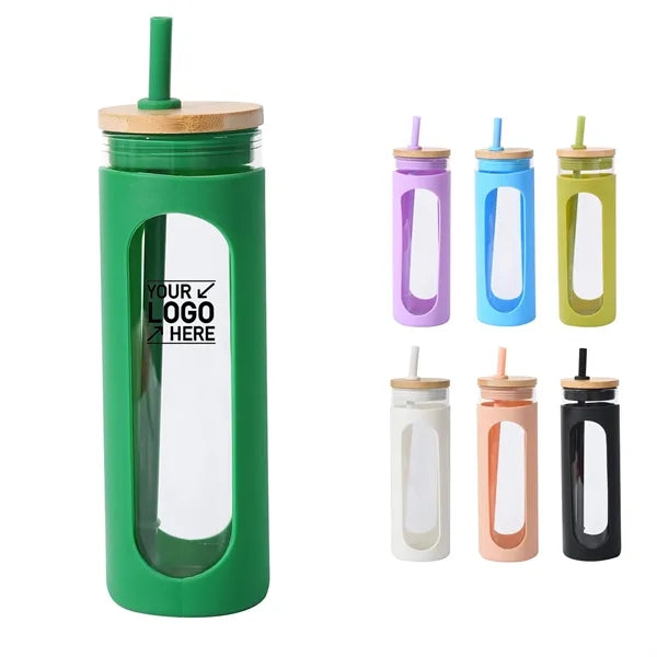 20 oz Glass Tumbler with Silicone Sleeve