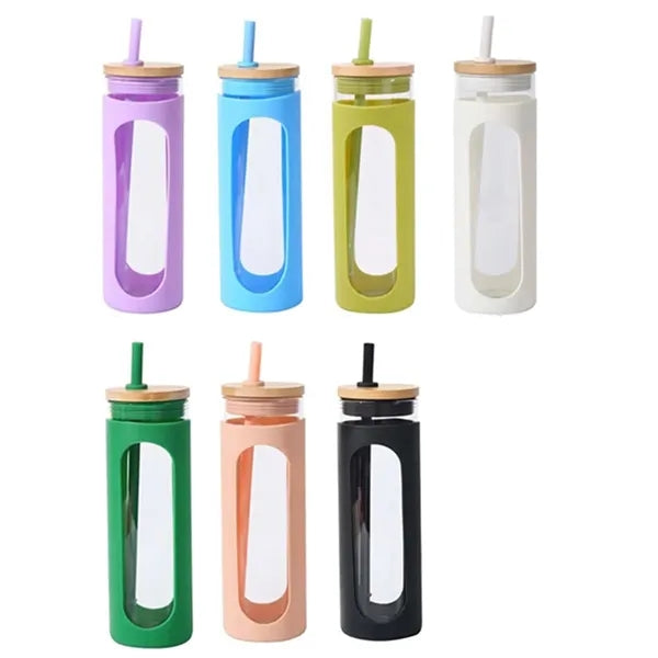 20 oz Glass Tumbler with Silicone Sleeve