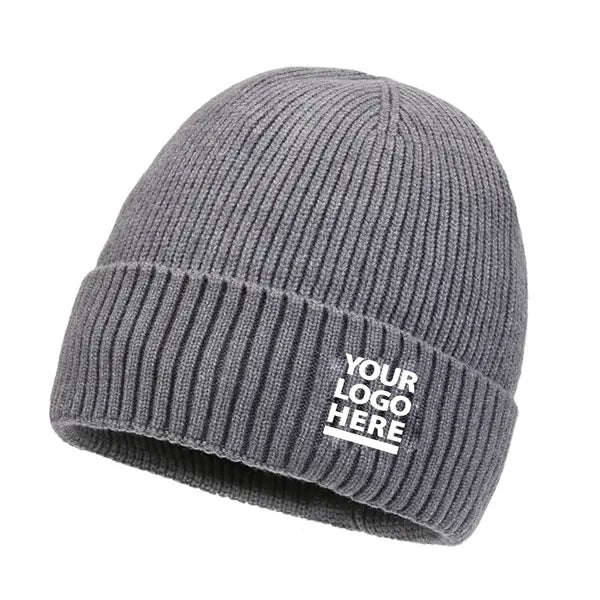 Winter Hats For Men Cuff Fleece Beanie