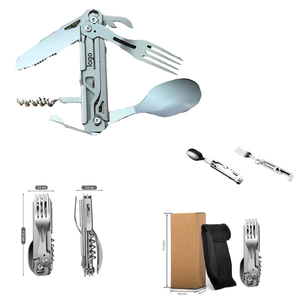Stainless Steel Multifunctional Cutlery Bottle Opener Combo