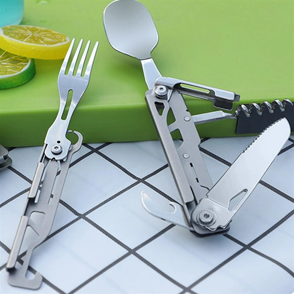 Stainless Steel Multifunctional Cutlery Bottle Opener Combo
