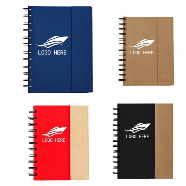 Eco-Friendly Notebook With Sticky Note And Pen