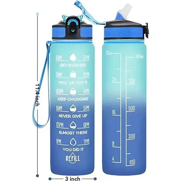 Motivational Water Bottles with Time Marker
