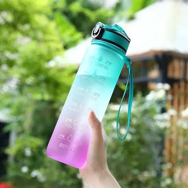 Motivational Water Bottles with Time Marker
