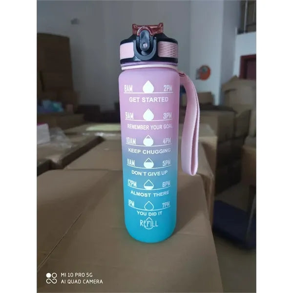 Motivational Water Bottles with Time Marker
