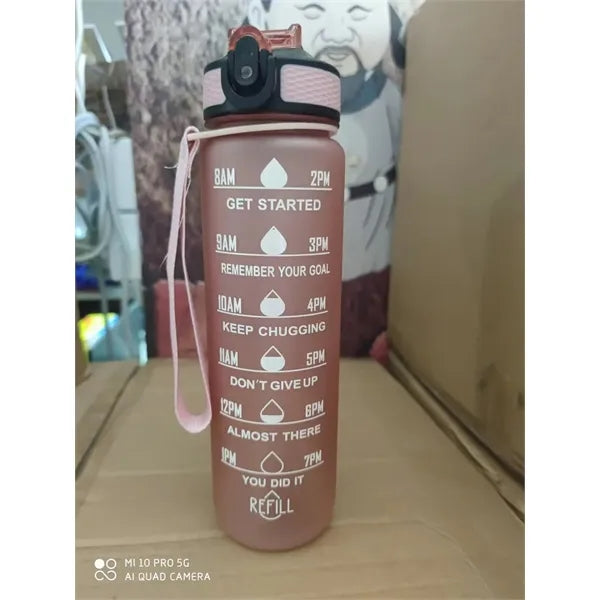 Motivational Water Bottles with Time Marker