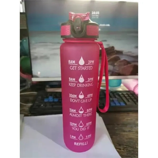 Motivational Water Bottles with Time Marker