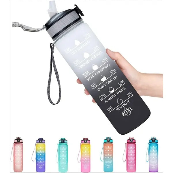 Motivational Water Bottles with Time Marker