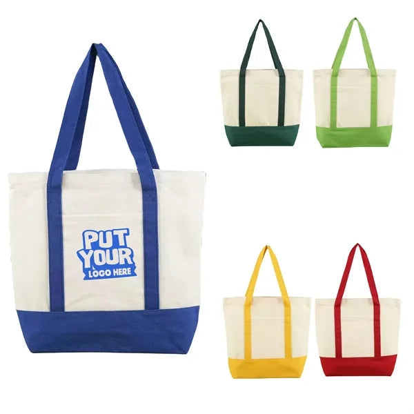 Reinforced Strap Canvas Tote Bag
