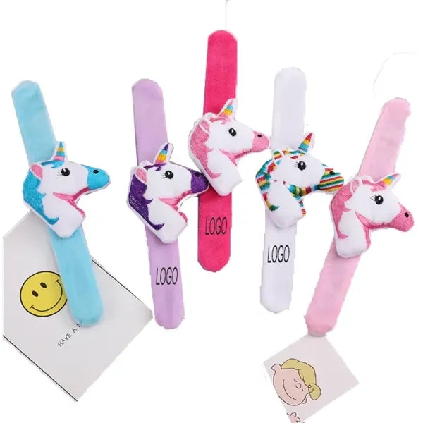 Kids Unicorn Glitter Slap Bracelet