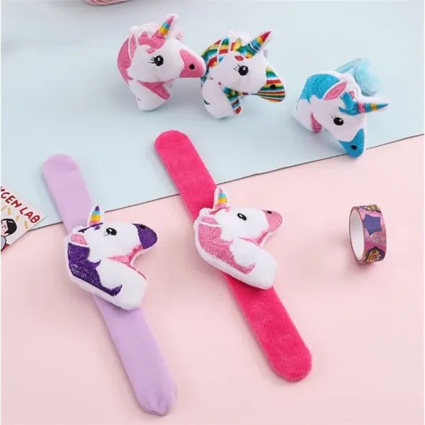 Kids Unicorn Glitter Slap Bracelet