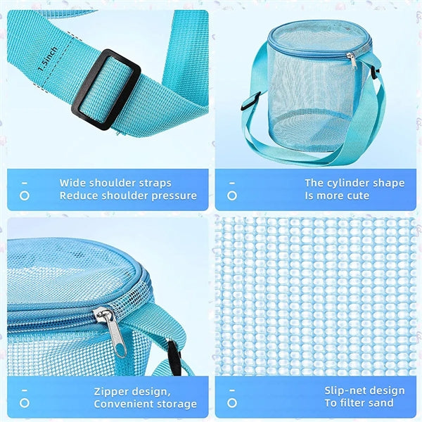 Round Mesh Bag for Beach Toys