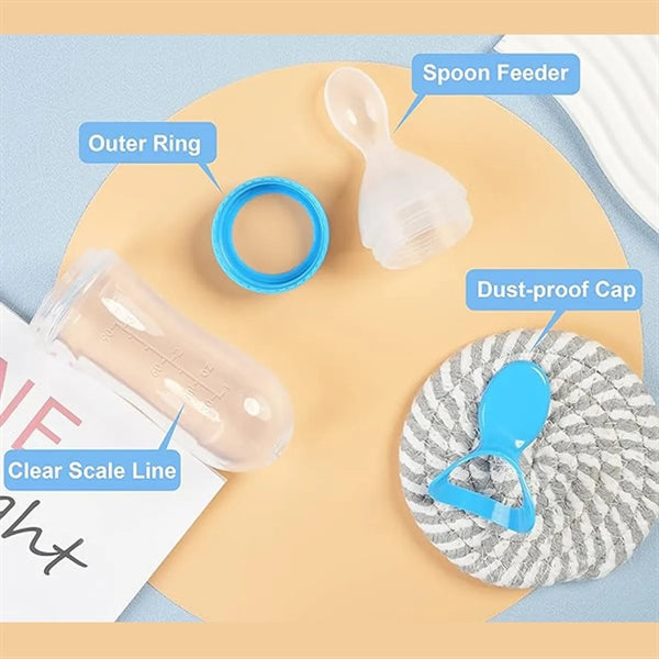 Baby Feeding Spoon Bottle Food Dispenser
