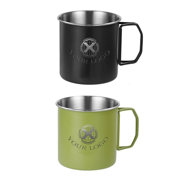 8 Oz BPA Free Folding Outdoor Stainless Steel Cup