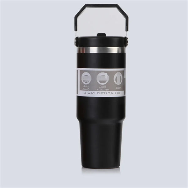 30 Oz Ice Flow Stainless Steel Tumbler with Straw
