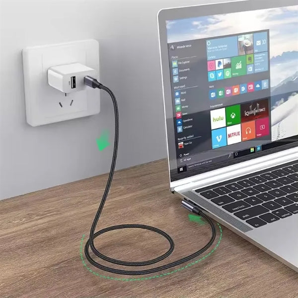 100W Ultra-Fast Charging Power Cable TO C 6.5FT For Mobile
