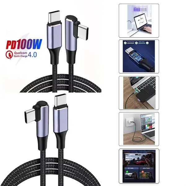 100W Ultra-Fast Charging Power Cable TO C 6.5FT For Mobile