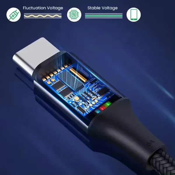 100W Ultra-Fast Charging Power Cable TO C 6.5FT For Mobile