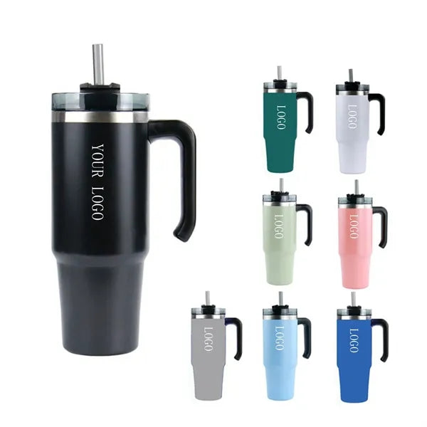 30 oz Stainless Steel Vacuum Double Wall Mug with Handle
