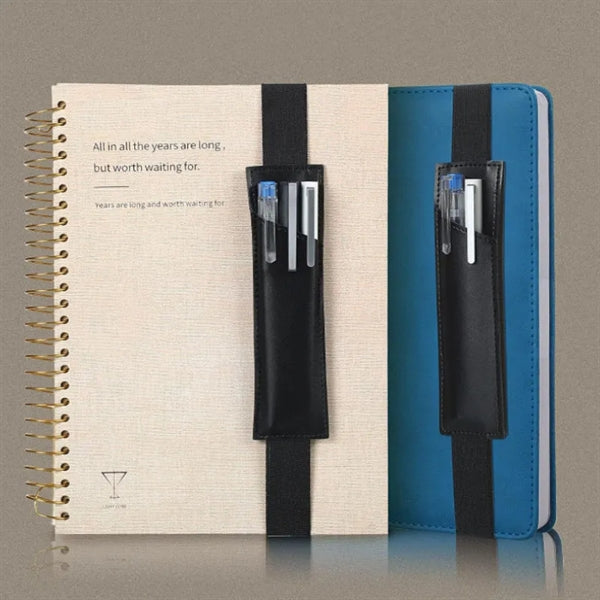 Adjustable Elastic Band Pen Holder Sleeve Pouch Notebook