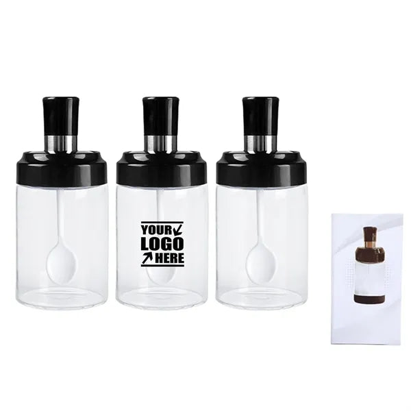Glass Transparent Spice Jar