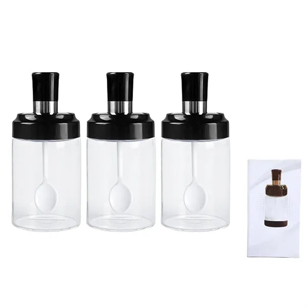 Glass Transparent Spice Jar
