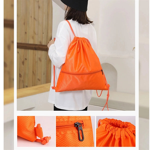 Outdoor Sports Draw Rope Basketball Backpack
