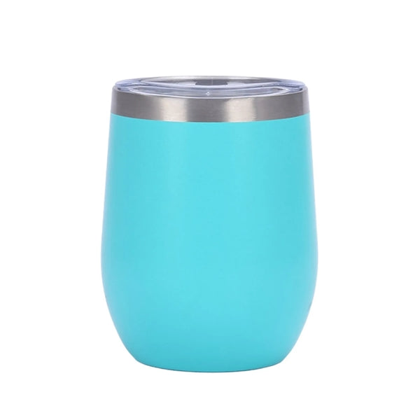 12 oz Egg Shaped Double Wall Vacuum Stainless Steel Cup