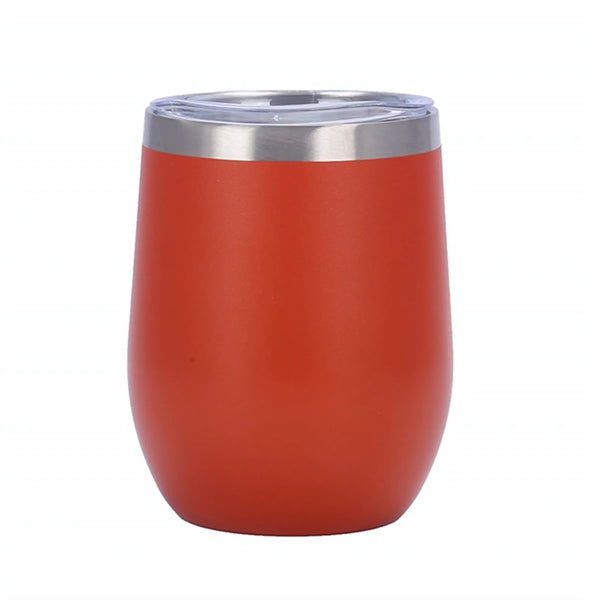 12 oz Egg Shaped Double Wall Vacuum Stainless Steel Cup