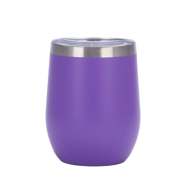 12 oz Egg Shaped Double Wall Vacuum Stainless Steel Cup