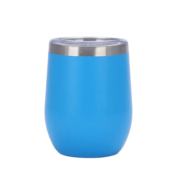 12 oz Egg Shaped Double Wall Vacuum Stainless Steel Cup