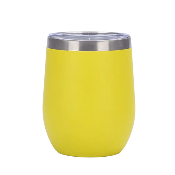 12 oz Egg Shaped Double Wall Vacuum Stainless Steel Cup