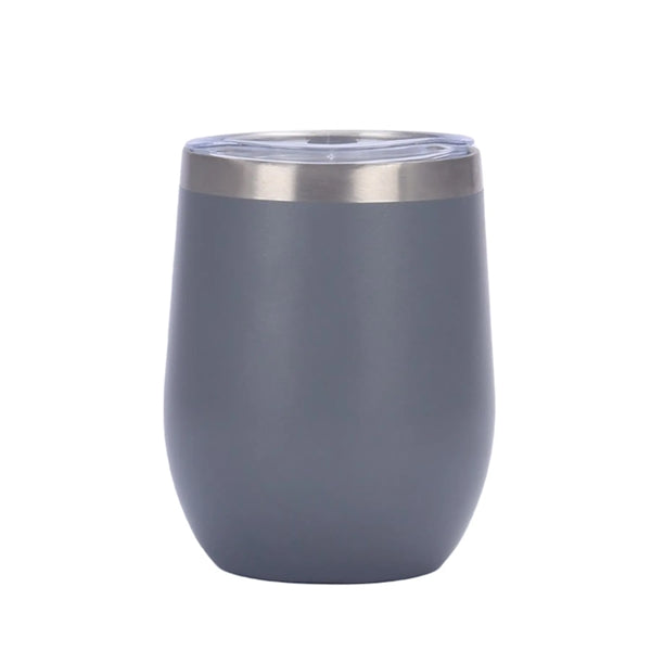 12 oz Egg Shaped Double Wall Vacuum Stainless Steel Cup