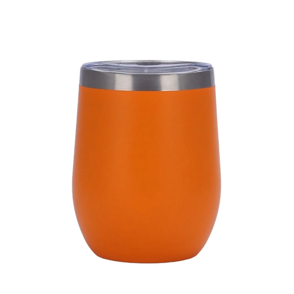 12 oz Egg Shaped Double Wall Vacuum Stainless Steel Cup