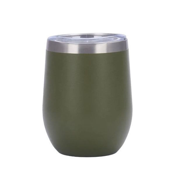 12 oz Egg Shaped Double Wall Vacuum Stainless Steel Cup