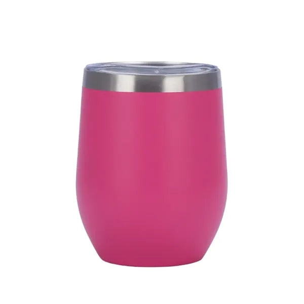 12 oz Egg Shaped Double Wall Vacuum Stainless Steel Cup