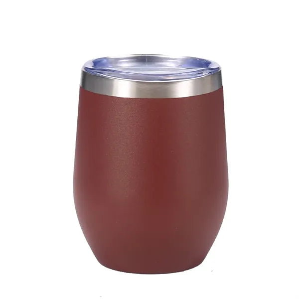 12 oz Egg Shaped Double Wall Vacuum Stainless Steel Cup
