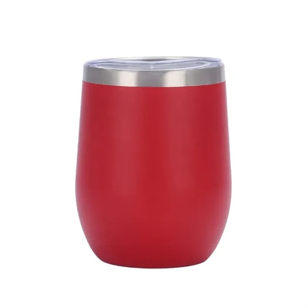 12 oz Egg Shaped Double Wall Vacuum Stainless Steel Cup