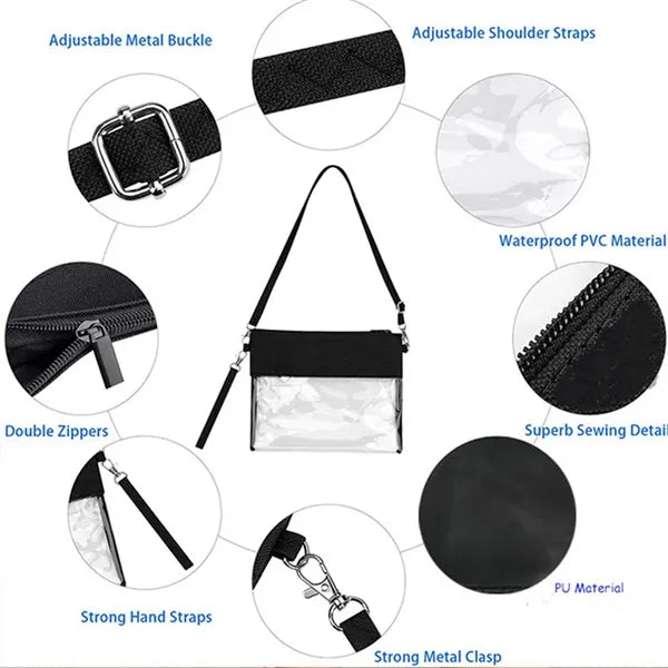 Game Day Clear Wristlet Pouch