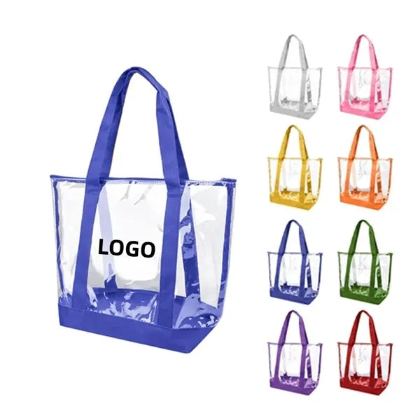 Transparent Pvc beach Bag With Zipper