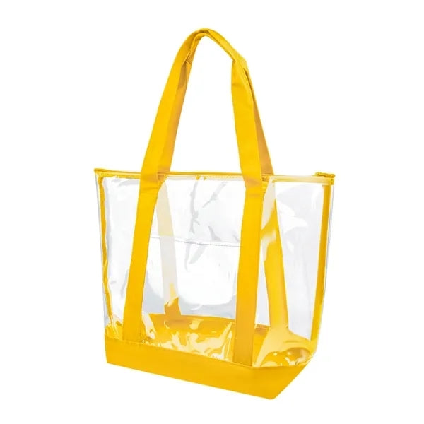 Transparent Pvc beach Bag With Zipper