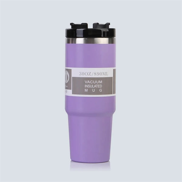 30 Oz Vacuum Flip Straw Tumbler