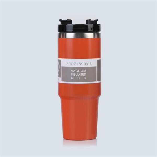 30 Oz Vacuum Flip Straw Tumbler