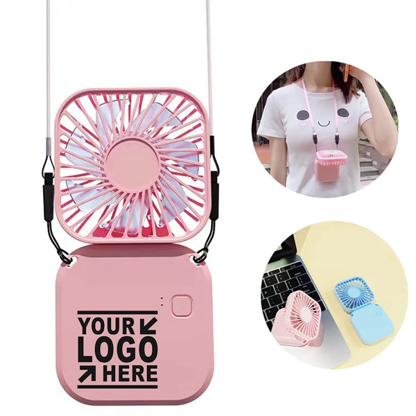 Hanging Neck Folding Fan