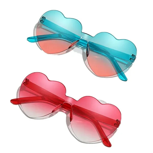 Heart-Shaped Gradient Sunglasses
